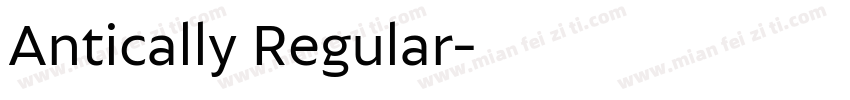 Antically Regular字体转换